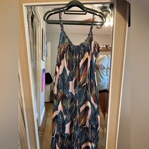 Leaf Print bohemian style jumper (pants not dress)